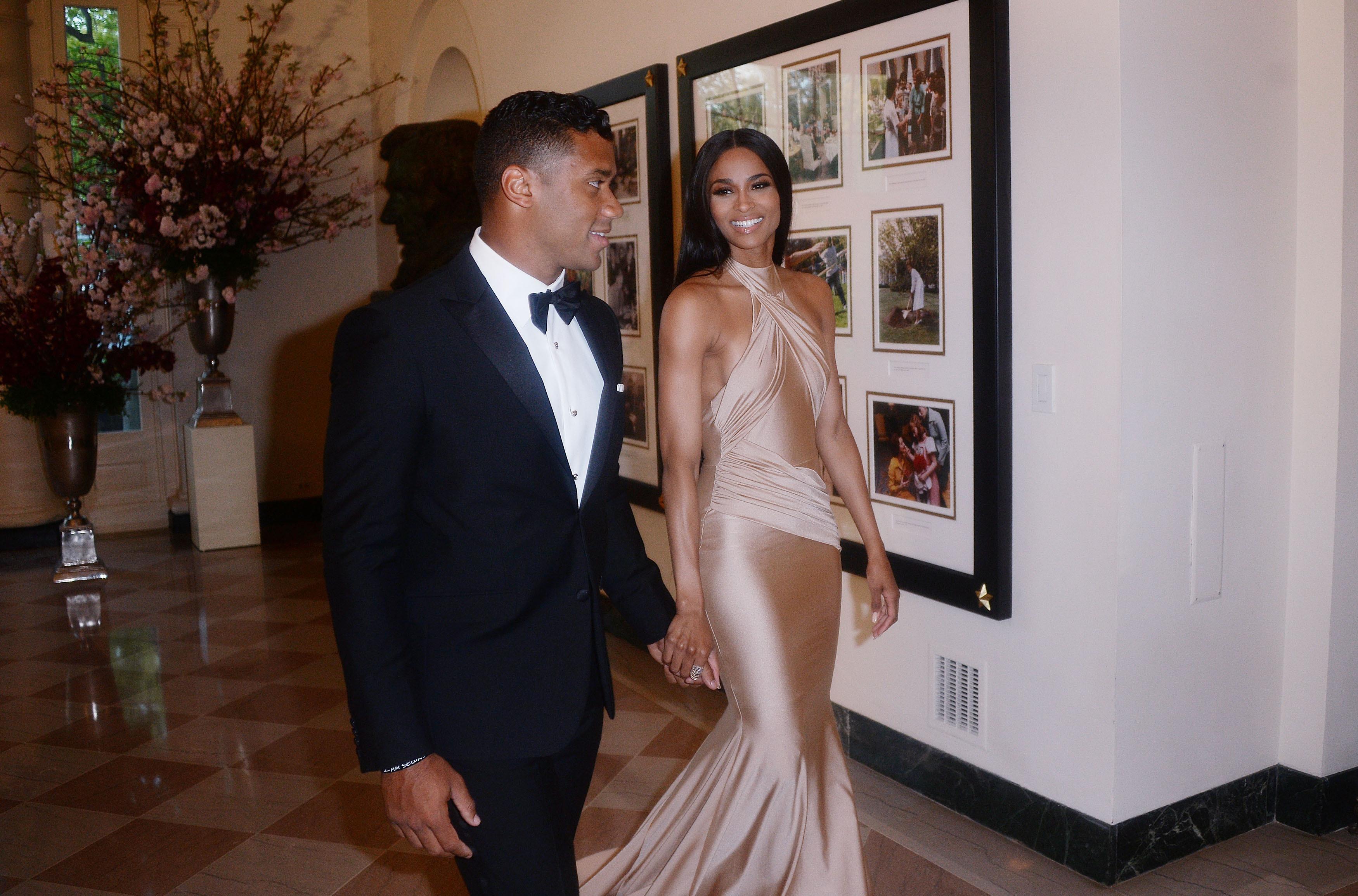 Russell Wilson and Ciara at White House State Dinner