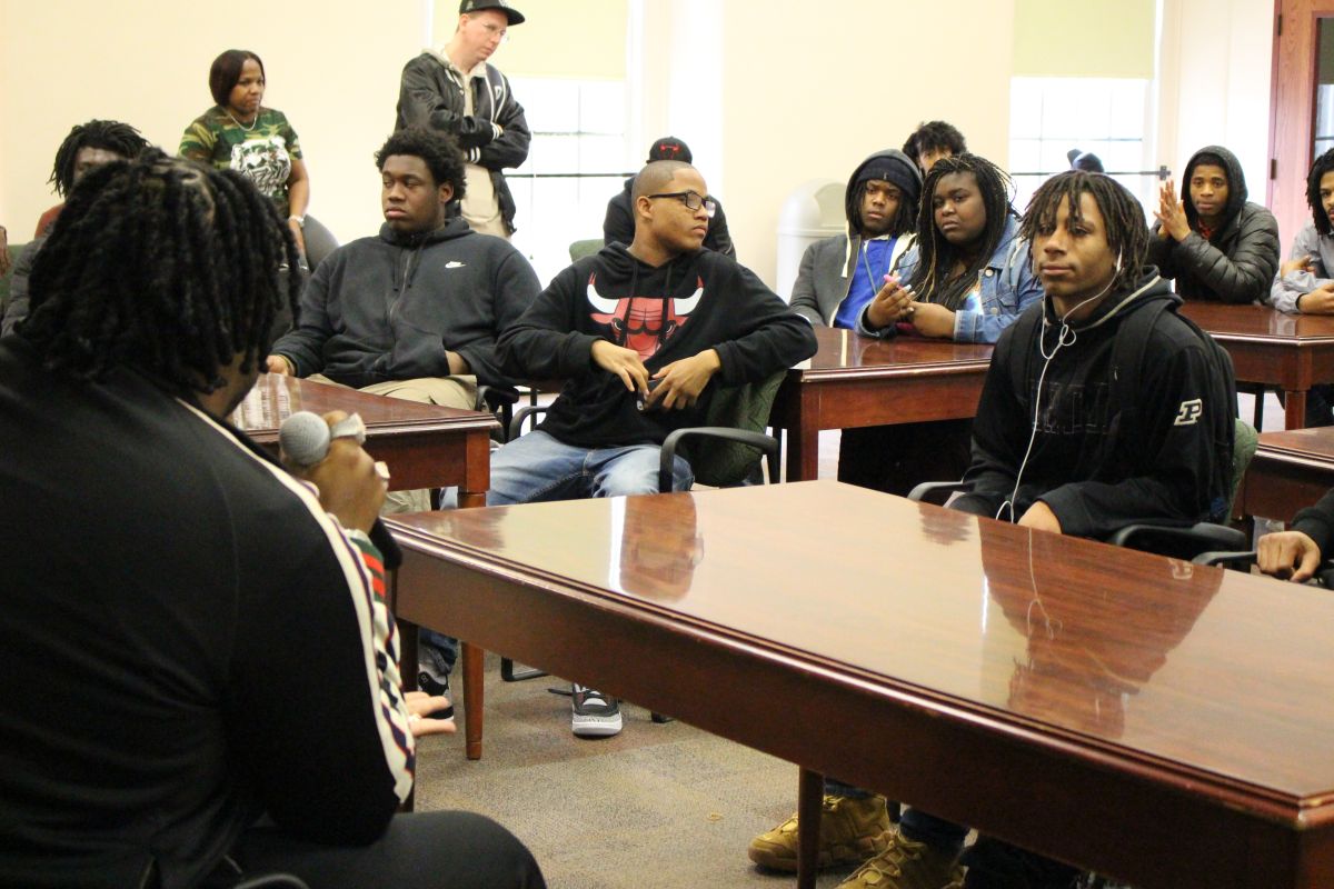 Tee Grizzley Visits Tech HS (Indy)