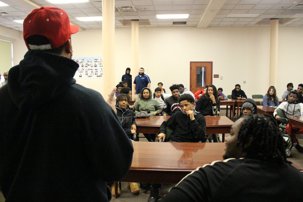 Tee Grizzley Visits Tech HS (Indy)