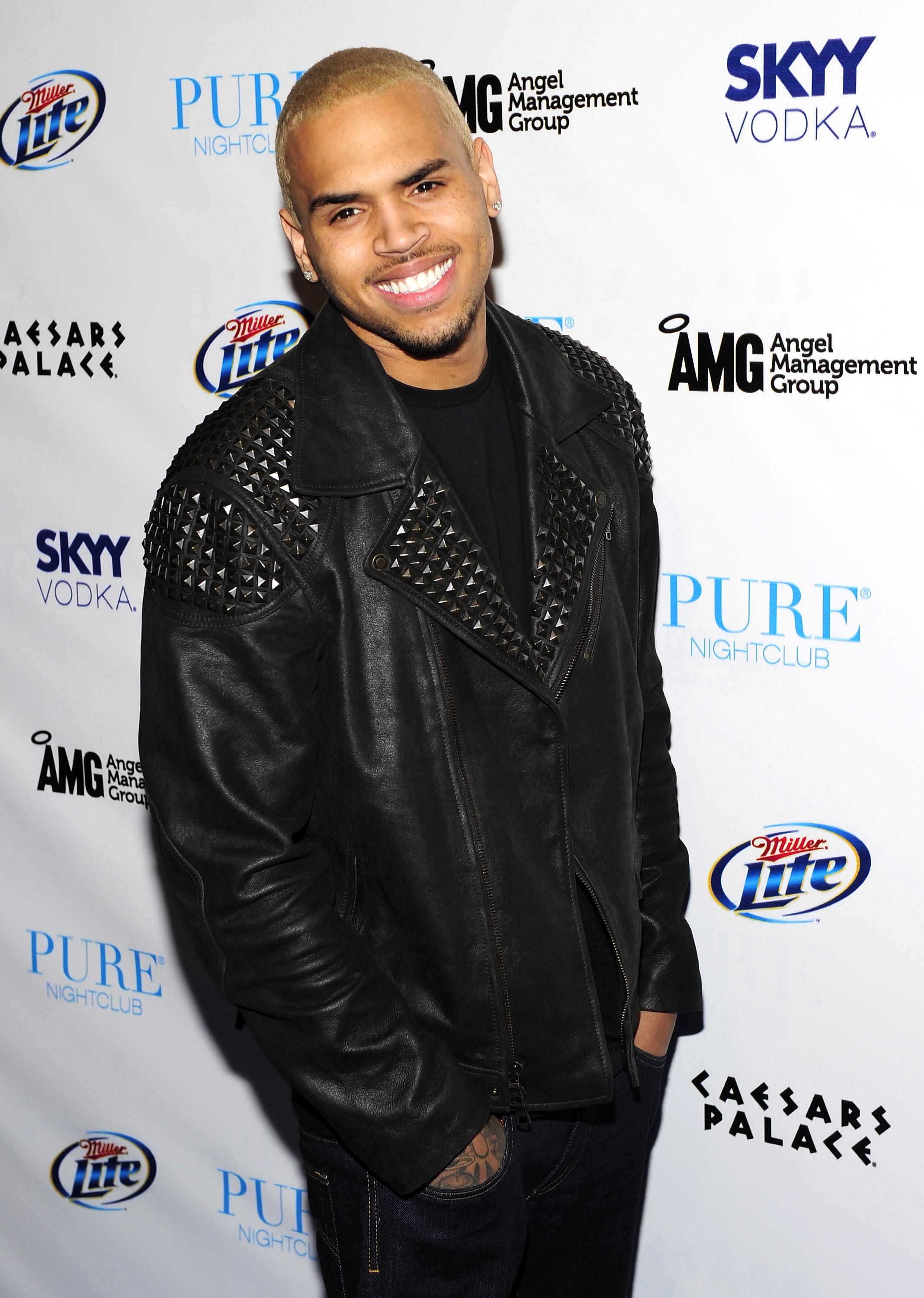 Chris Brown Celebrates His 22nd Birthday At Pure Nightclub